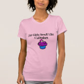 カップケーキは、脂肪質の女の子の臭いカップケーキを好みます Tシャツ (正面)