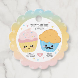 カップケーキまたはスタッドマフィン性別の表示 フェイバータグ