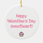 カップケーキより愛してる!かわいい セラミックオーナメント (裏面)