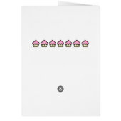 カップケーキより愛してる！母の日のカード (裏面)