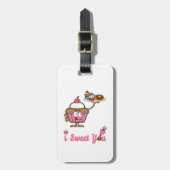 カップケーキをお楽しみください ラゲッジタグ (正面縦)