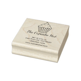 カップケーキをテーマにしたビジネススタンプ ラバースタンプ