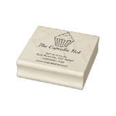 カップケーキをテーマにしたビジネススタンプ ラバースタンプ (スタンプ)