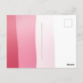 カップケーキを持ったファッションの女の子 ポストカード (裏面)