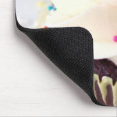 カップケーキを振りかけて下さい マウスパッド (コーナー)