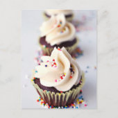 カップケーキを振りかける ポストカード (正面)