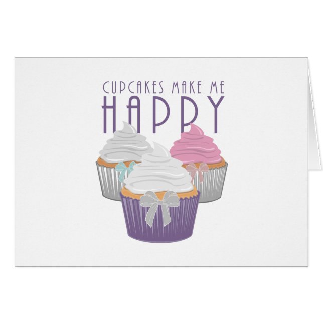 カップケーキを食べると私は幸せになる (正面横)