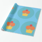 カップケーキアイコン ラッピングペーパー (アンロールド)