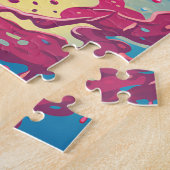 カップケーキアポップ・アートのートラベガンザ ジグソーパズル (側面)