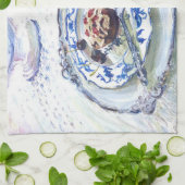 カップケーキアートティータオル キッチンタオル (折り畳み)