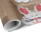 カップケーキイースターラビットラッピング紙 ラッピングペーパー (ロールコーナー)