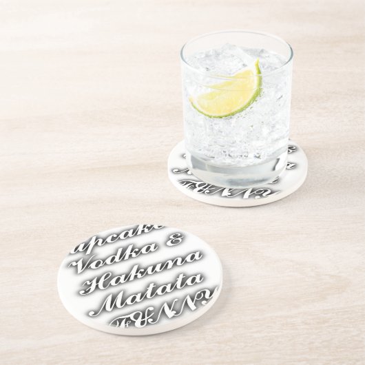 カップケーキウォッカハクナマタおもしろい コースター (側面)