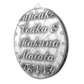 カップケーキウォッカハクナマタおもしろい ダーツボード (正面右)