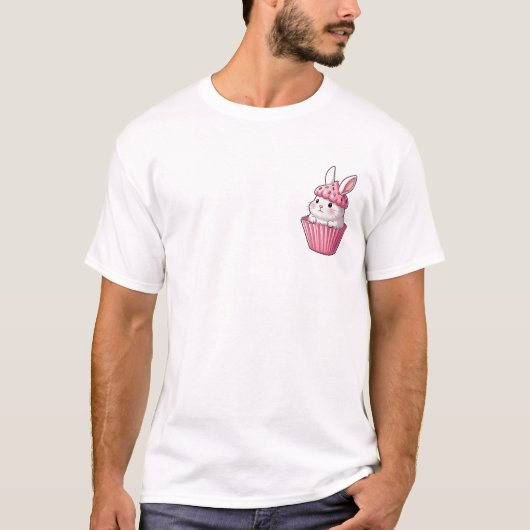 カップケーキウサギ Tシャツ (正面)