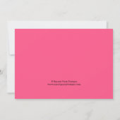 カップケーキエイジキャンドルガーリー誕生日招待状 招待状 (裏面)