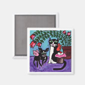 カップケーキエンジェルフレンズマグネット マグネット (正面/裏面)