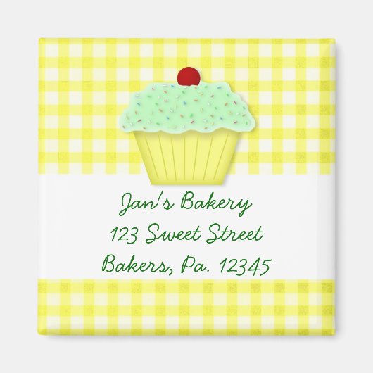 カップケーキカスタムマグネット マグネット (正面)