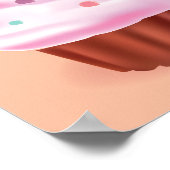 カップケーキカラフルファンタジースイートトリート ポスター (角)