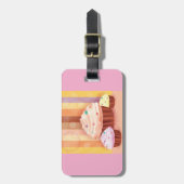 カップケーキカラフルファンタジースイートトリート ラゲッジタグ (正面縦)