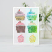 カップケーキカード サンキューカード (スタンド正面)