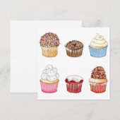 カップケーキカード サンキューカード (正面/裏面)