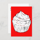 カップケーキカール 招待状 (正面/裏面)