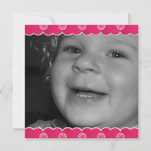 カップケーキガロール!誕生日パーティーの招待 招待状 (裏面)