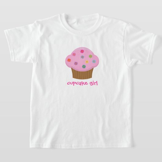 カップケーキガールTシャツ Tシャツ (レイダウン)