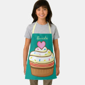 カップケーキキッズ名ベーキングエプロンretro エプロン (インサイチュ)