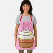カップケーキキッズ名ベーキングエプロンretro エプロン (インサイチュ)