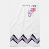 カップケーキキャットアートデコカスタムタオル キッチンタオル (縦)