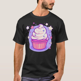 カップケーキキュートパステルかわいいシアルスターズベーキング Tシャツ
