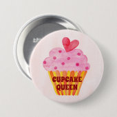 カップケーキクイーンウォーターカラーベーキングコンテスト 缶バッジ (正面&裏面)