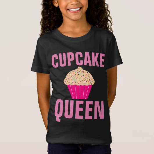 カップケーキクイーンガールズTシャツ Tシャツ (正面)