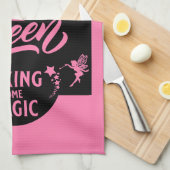 カップケーキクイーン キッチンタオル (四つ折り)