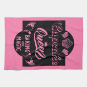 カップケーキクイーン キッチンタオル (横)