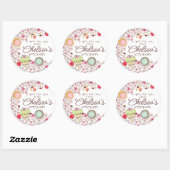 カップケーキクッキーフラワーベーキング自家製ベーカリー ラウンドシール (シート)