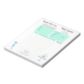 カップケーキクッキーベーカリー注文型枠 ノートパッド (回転)