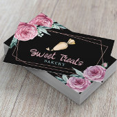 カップケーキケーキベーカリーパティシシェフモダンフローラ 名刺