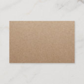 カップケーキケーキベーカリー素朴クラフトロイヤリティ報酬 ロイヤリティカード (裏面)