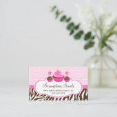 カップケーキケーキポップベーカリー 名刺 (スタンド正面)