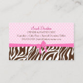 カップケーキケーキポップベーカリー 名刺 (裏面)