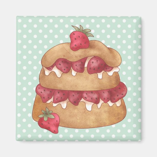 カップケーキケーキ練り磁石 マグネット (正面)