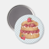 カップケーキケーキ練り磁石 マグネット (正面/裏面)