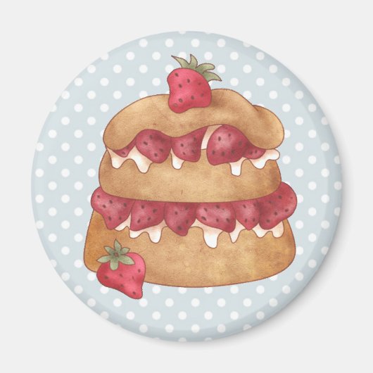 カップケーキケーキ練り磁石 マグネット (正面)