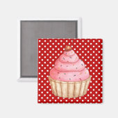 カップケーキケーキ練り磁石 マグネット (正面/裏面)