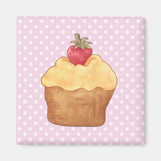 カップケーキケーキ練り磁石 マグネット (正面)