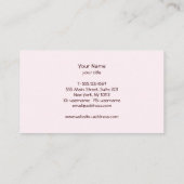 カップケーキケータリングベーカリーペストリーシェフ 名刺 (裏面)