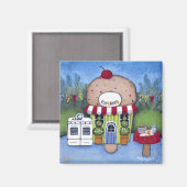 カップケーキコテージ磁石 マグネット (正面/裏面)