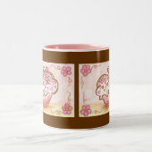 カップケーキコーヒーマグ誕生日ギフト ツートーンマグカップ (中央)